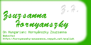 zsuzsanna hornyanszky business card